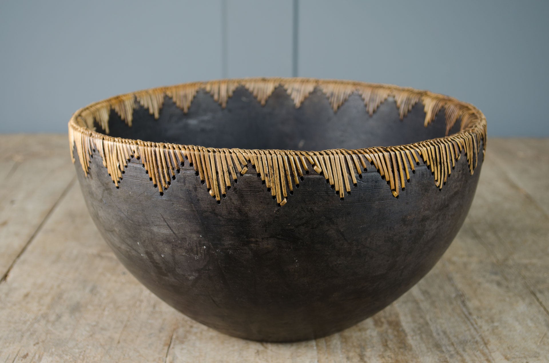 Vintage African wooden bowl