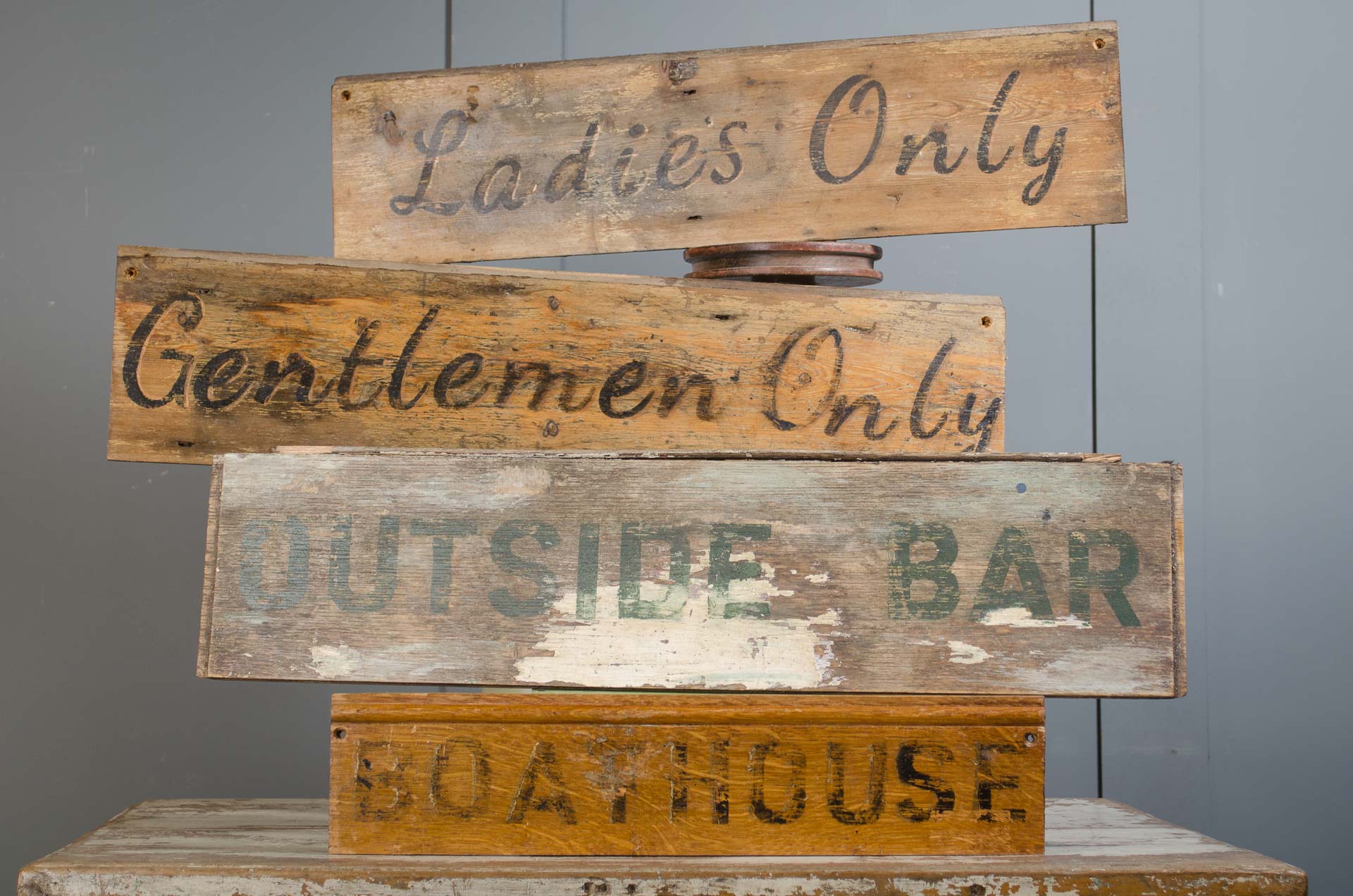 Vintage hand painted signs