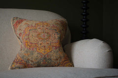 antique carpet cushion