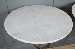 french mid century marble side tables