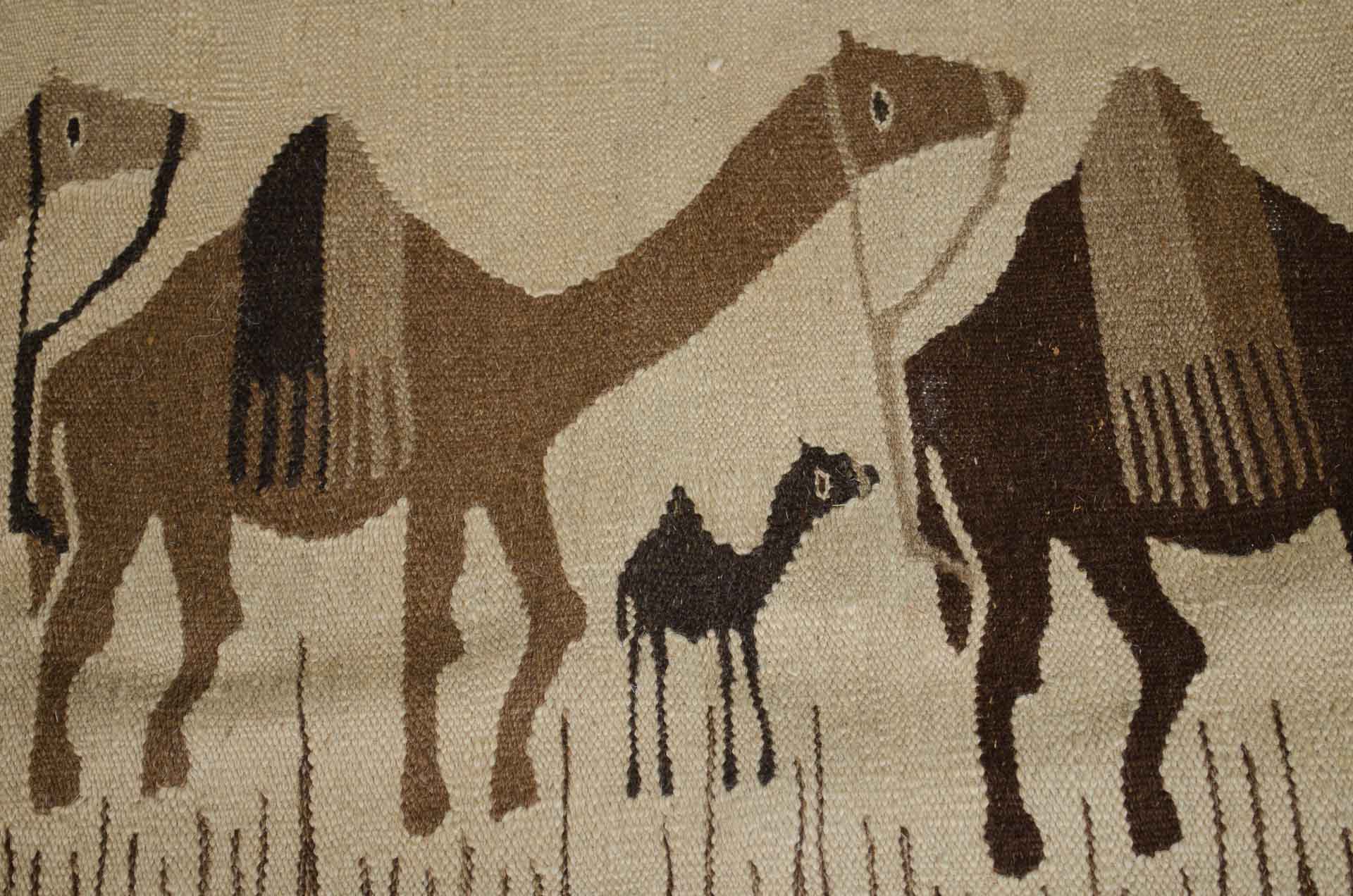 
Vintage Turkish tapestry rugs - Camels