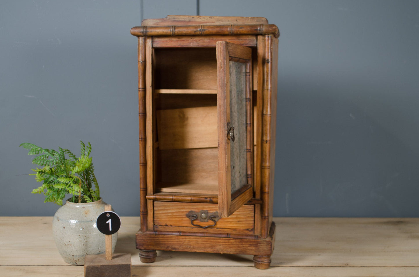Antique french mini armoire cabinets