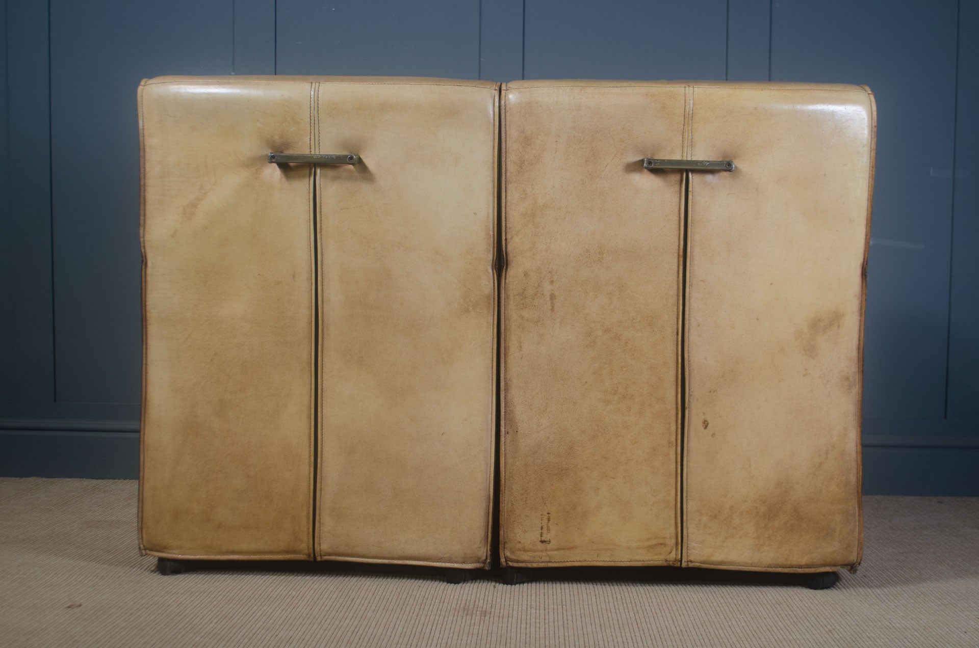 Pair of mid century leather chairs