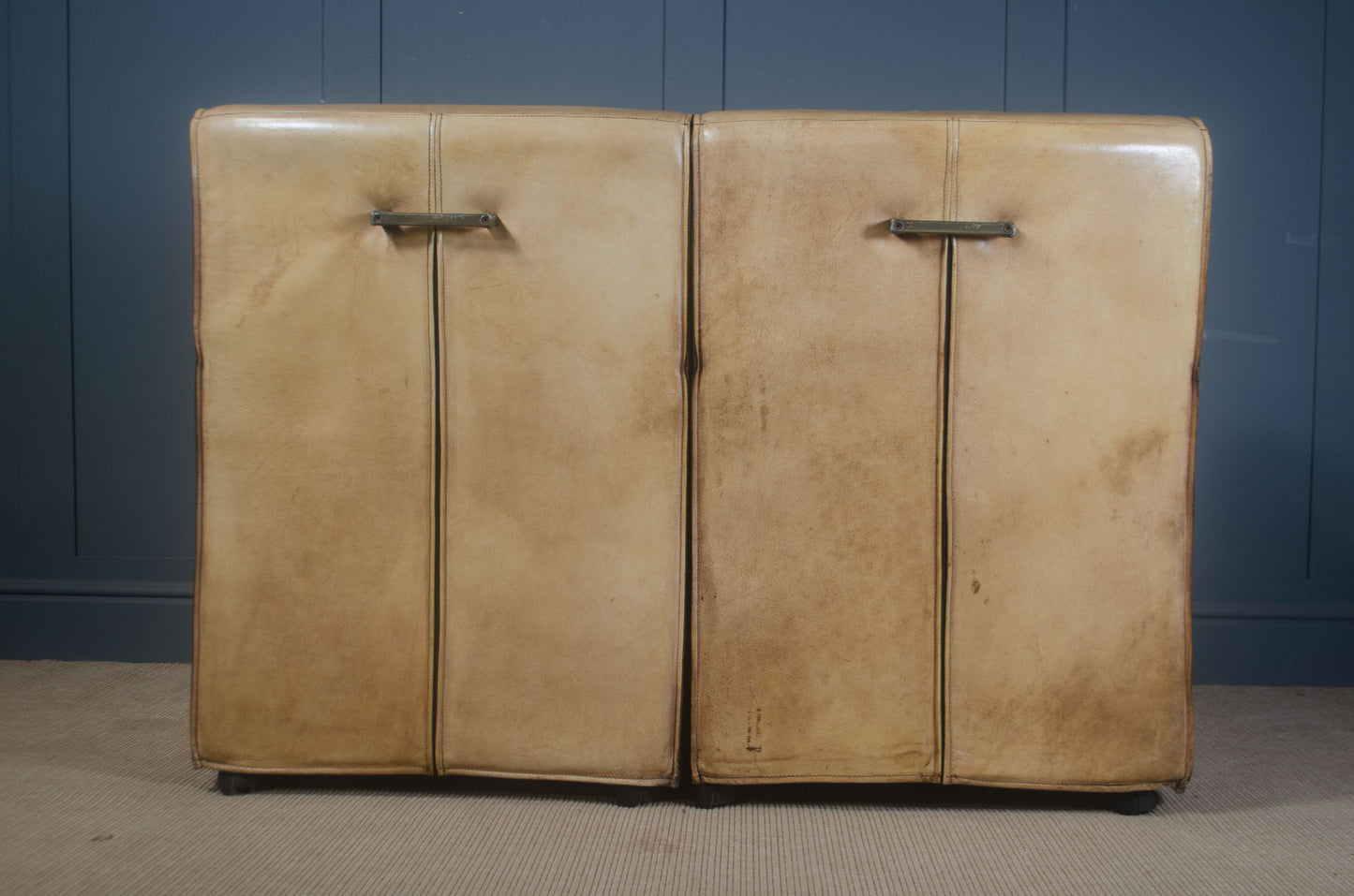 Pair of mid century leather chairs
