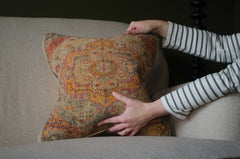 vintage carpet cushion