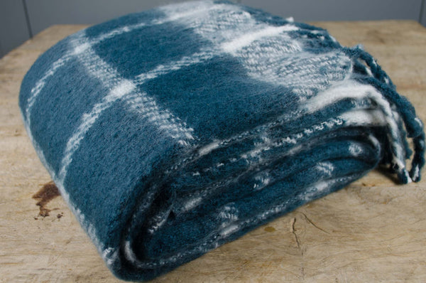 washable recycled blanket navy blue