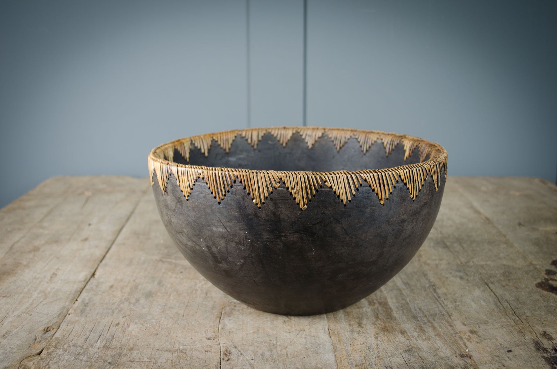 Vintage African wooden bowl