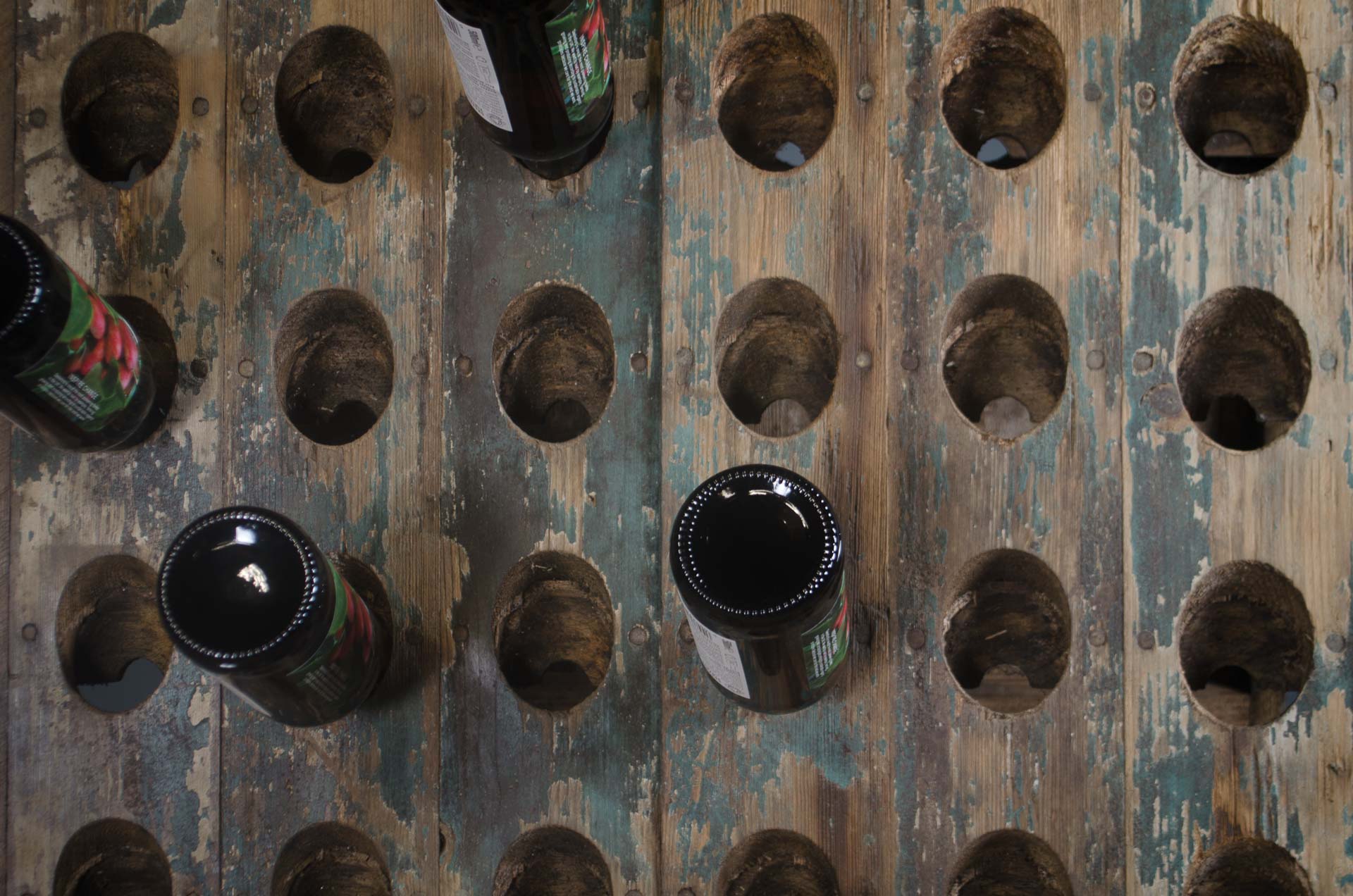 
antique cider wine rack