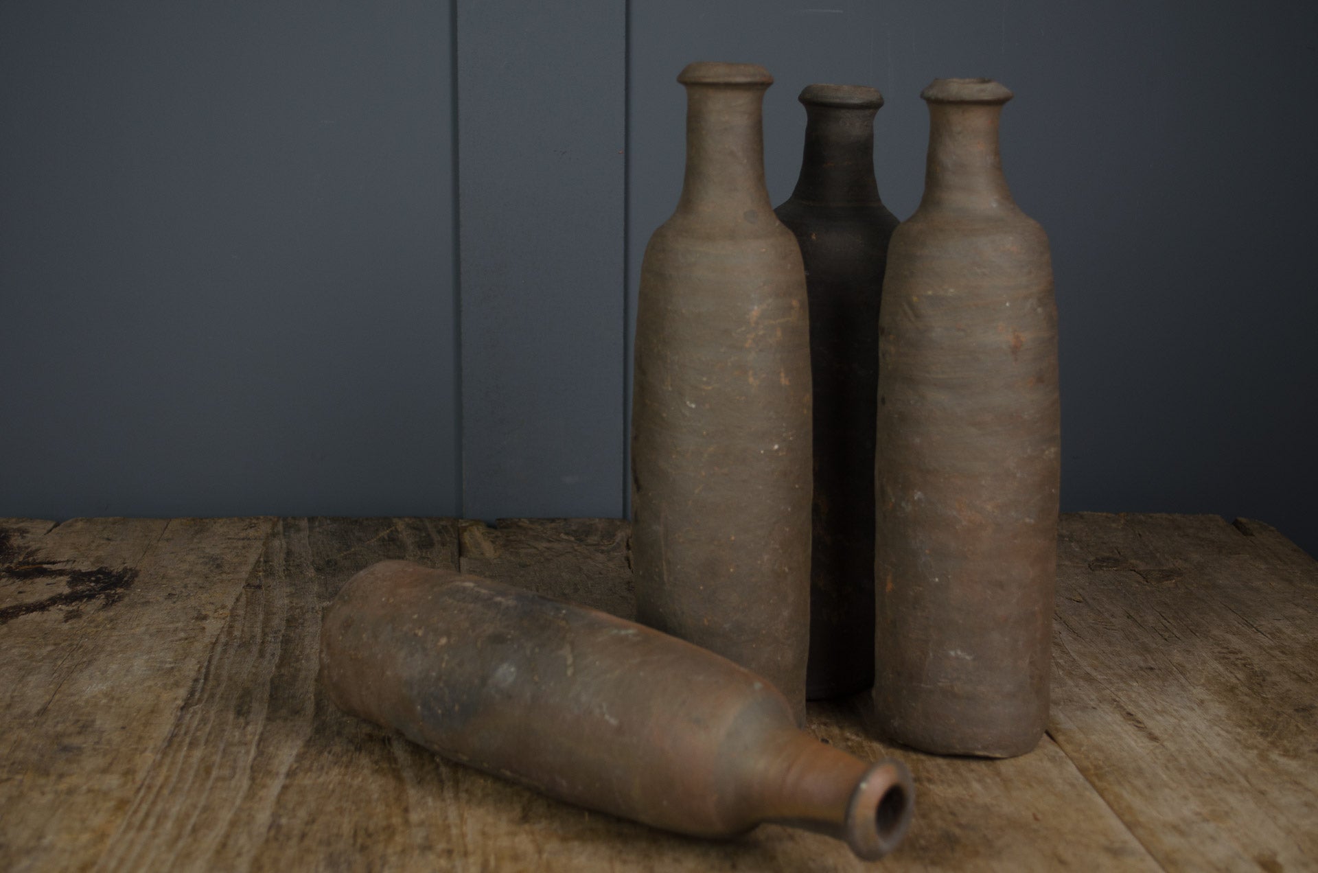 
19th Century French cider Stoneware Bottles