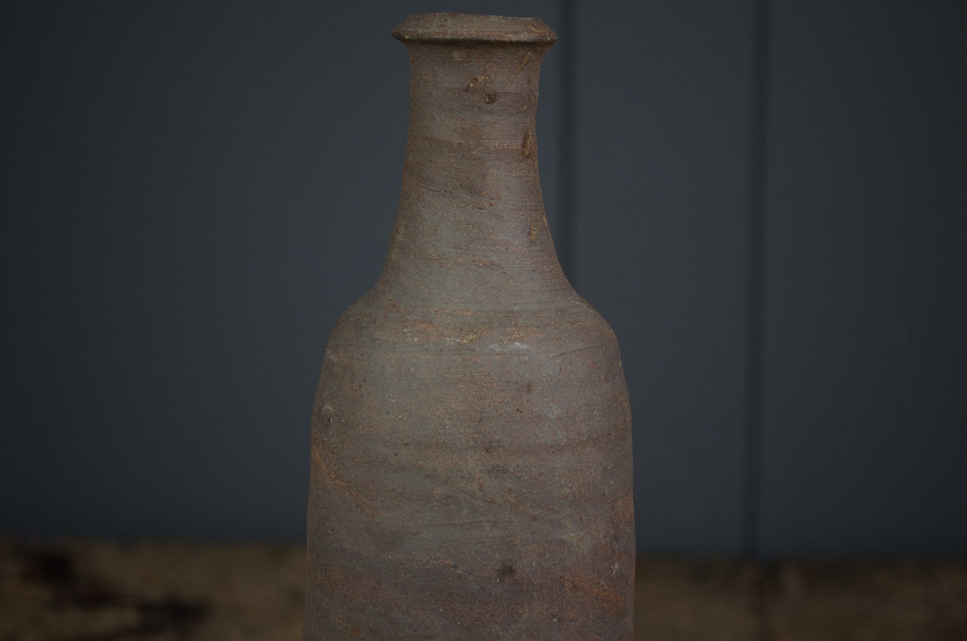 
19th Century French cider clay Bottles