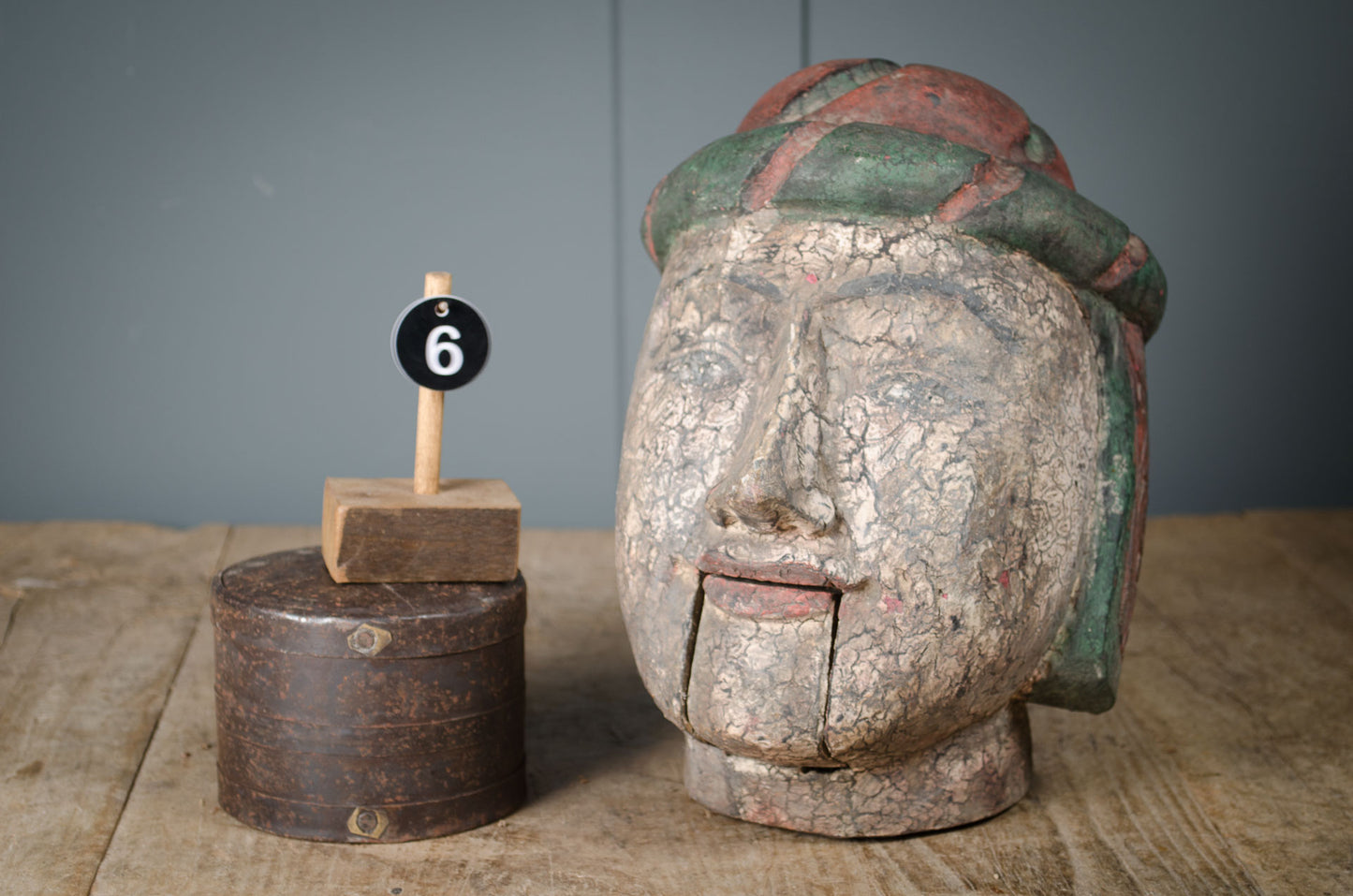 Finest Burmese puppet head sculptures - Various prices