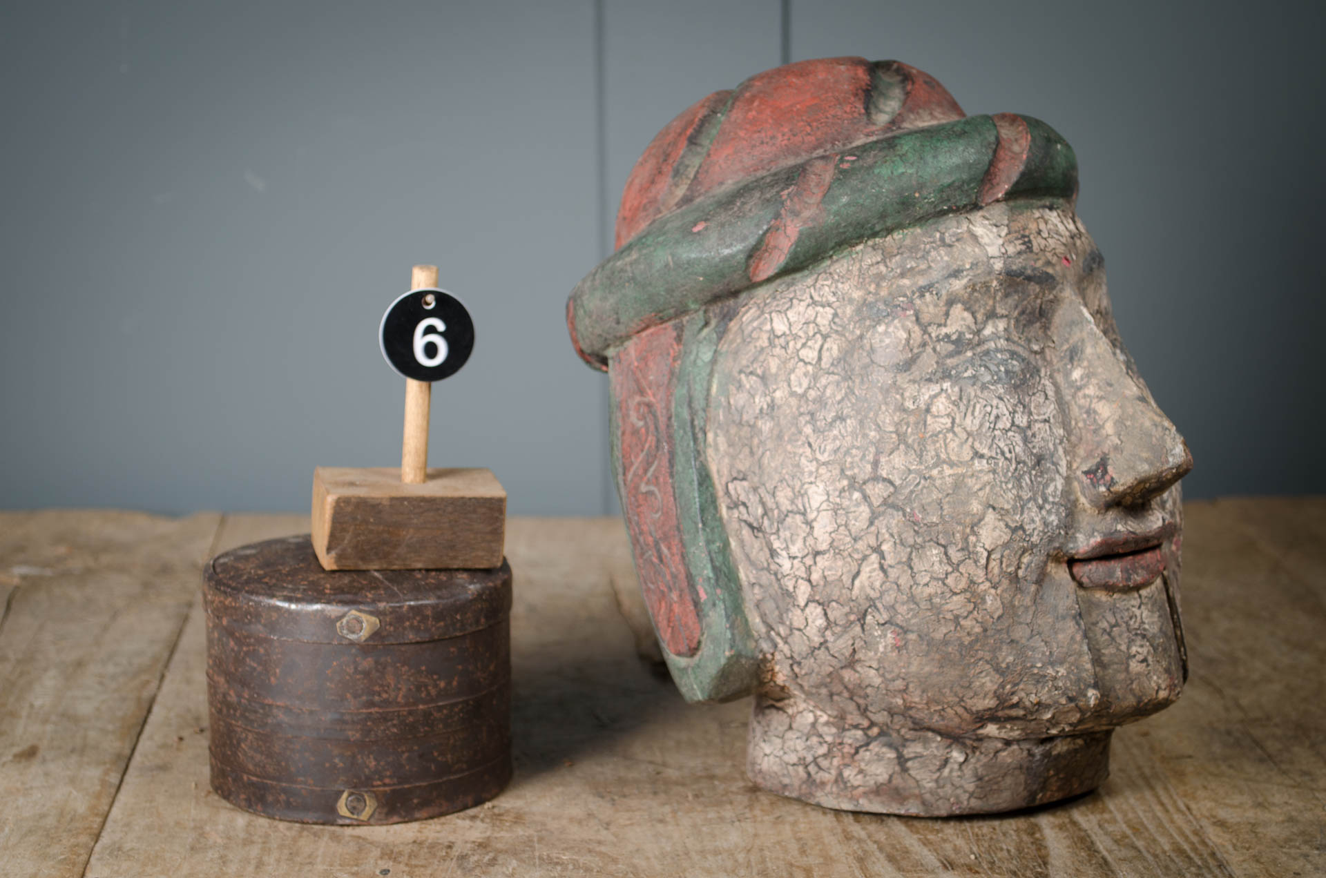 
Finest Burmese puppet head sculptures - Various prices