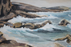 Framed Coastal Watercolour