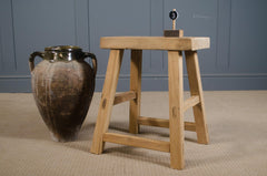 chinese elm stool reclaimed antique 