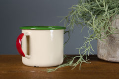 Vintage enamel mugs