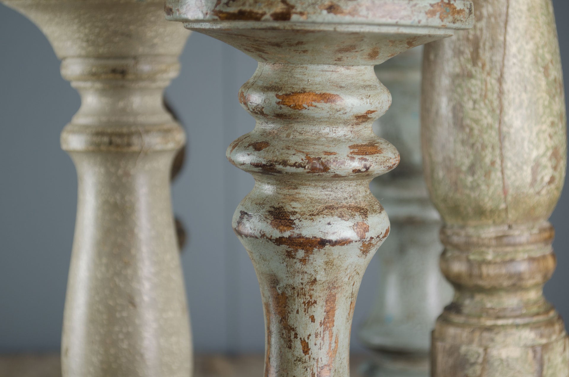 Painted candlesticks