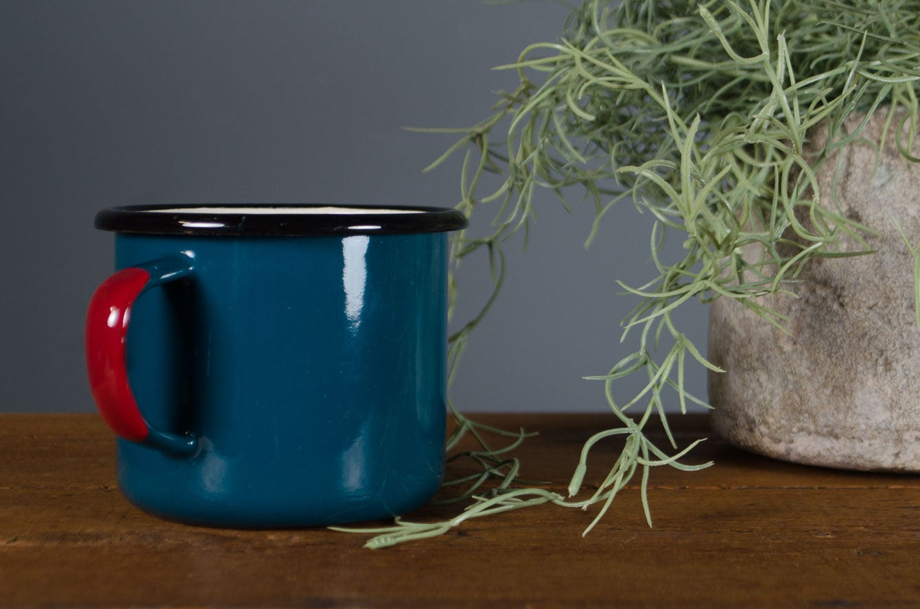 Vintage enamel mugs