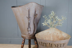 French vineyard bucket suitable as umbrella stand
