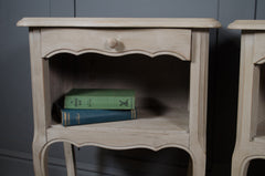 Rustic French painted bedside pair for bedroom or guest room