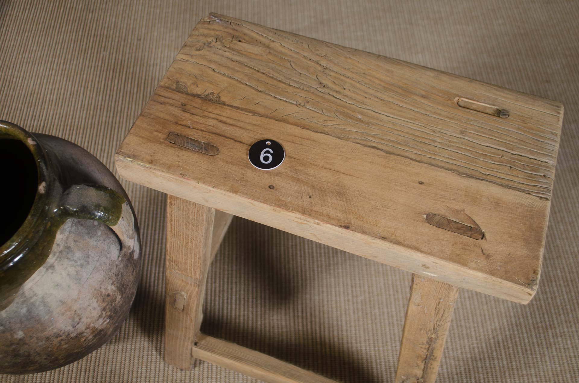 
Reclaimed wood side table stools