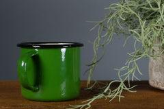 Vintage enamel mugs