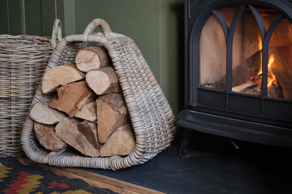 Log stacking basket