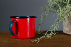 Vintage enamel mugs