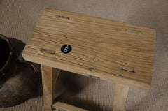 Reclaimed wood side tables
