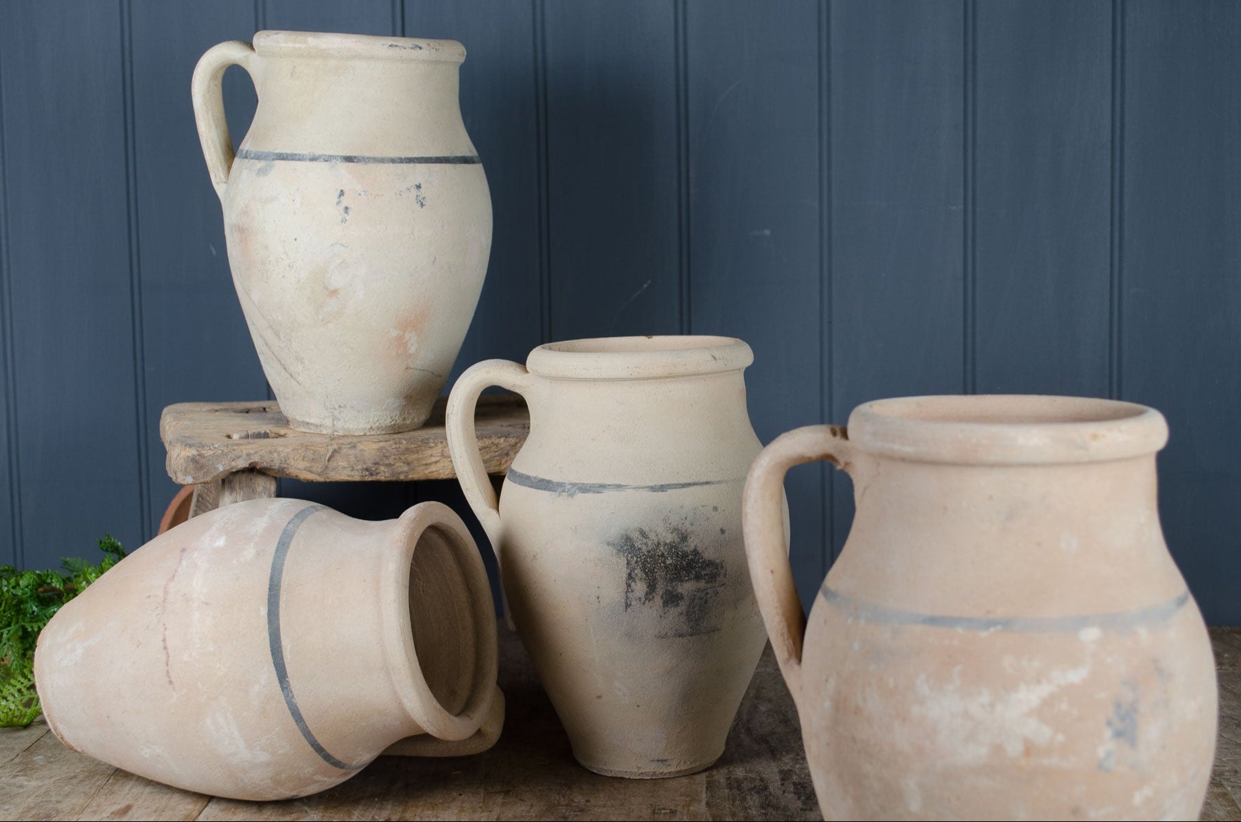 
rustic clay jug