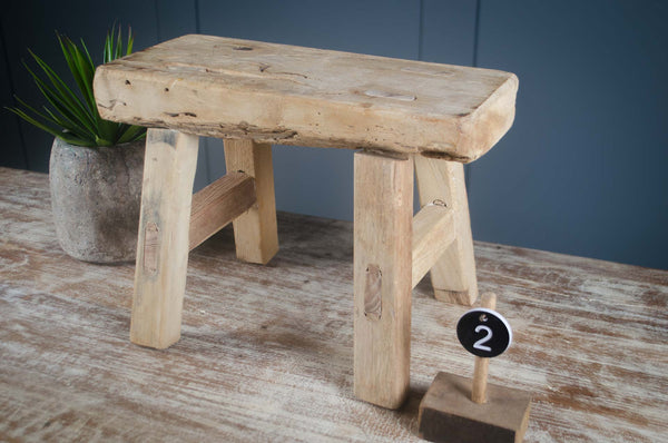 Mini reclaimed stools