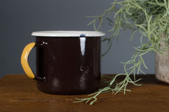 Vintage enamel mugs