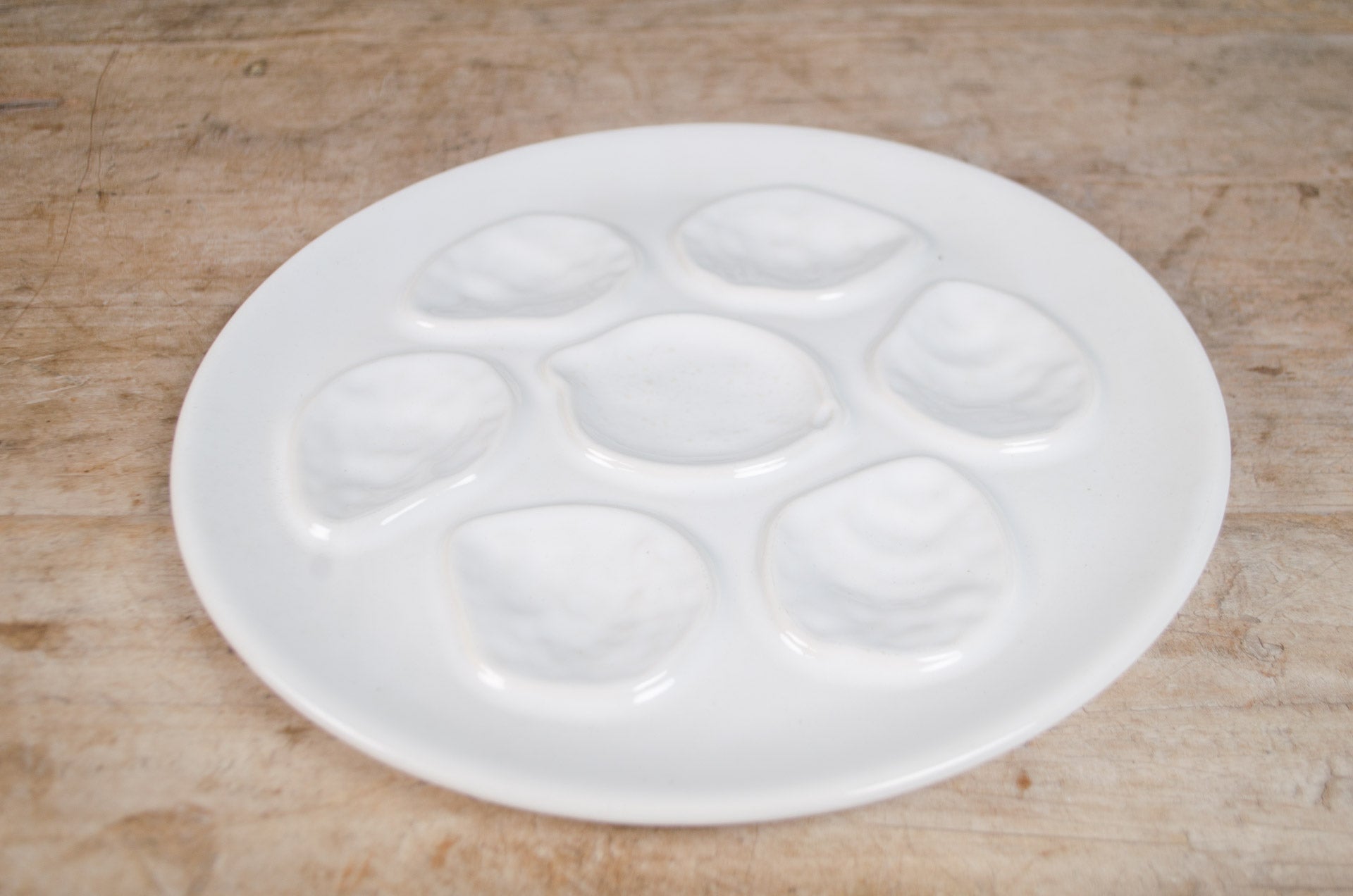 ironstone white oyster platter