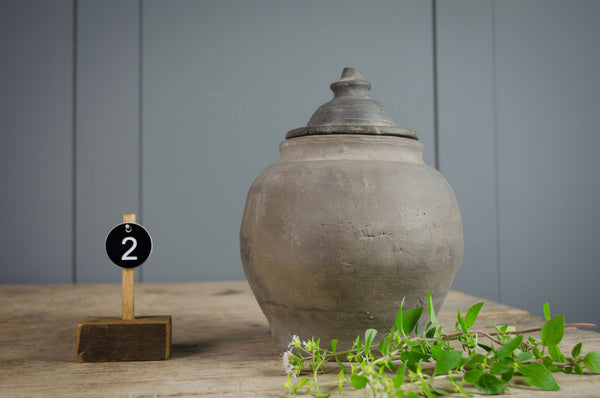 asian antique spice jar