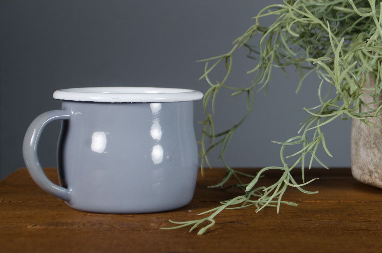 Vintage enamel mugs