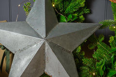 Reclaimed metal barn star