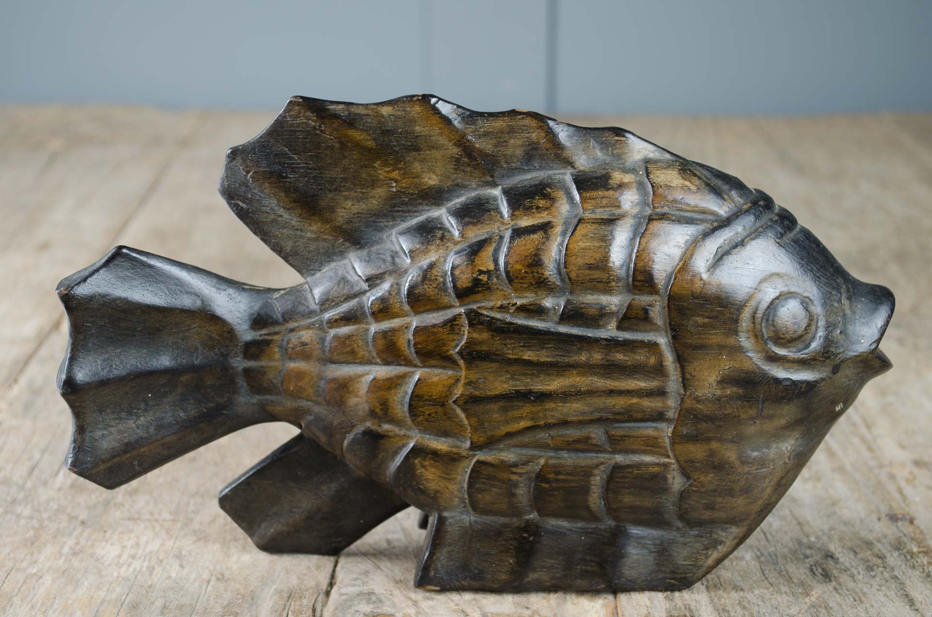 Japanese hand carved fish