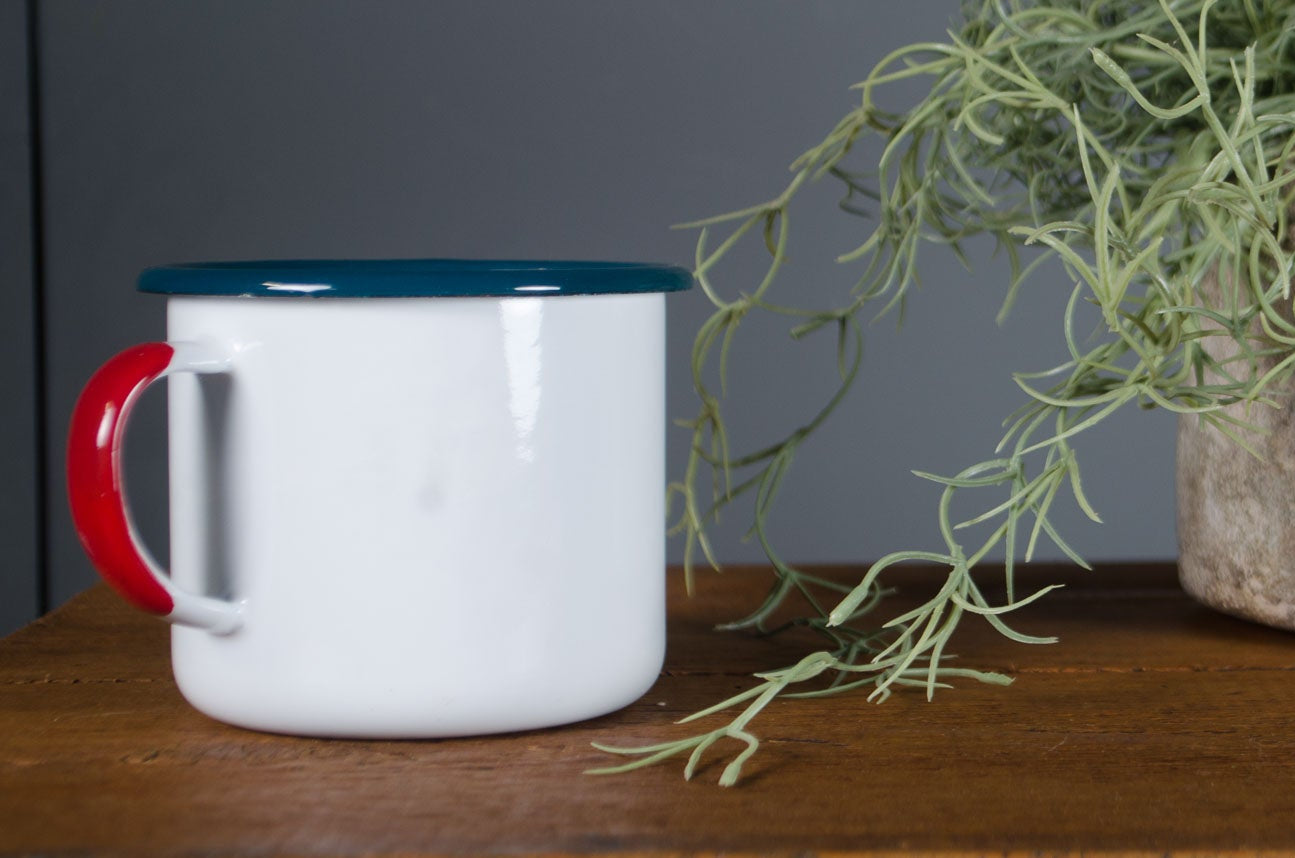 Vintage enamel mugs