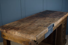 reclaimed desk carpenters bench