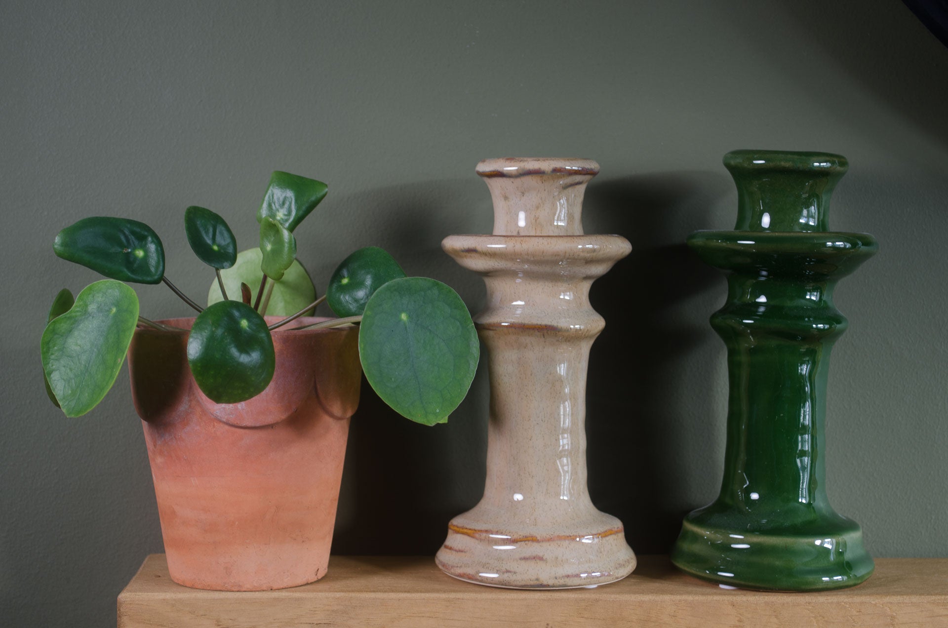 Ceramic candlesticks