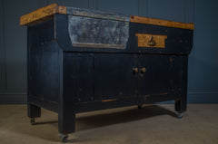 rustic workbench kitchen island