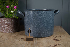 Medium - Vintage Double Handled Enamel Buckets