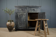 antique painted sideboard in grey