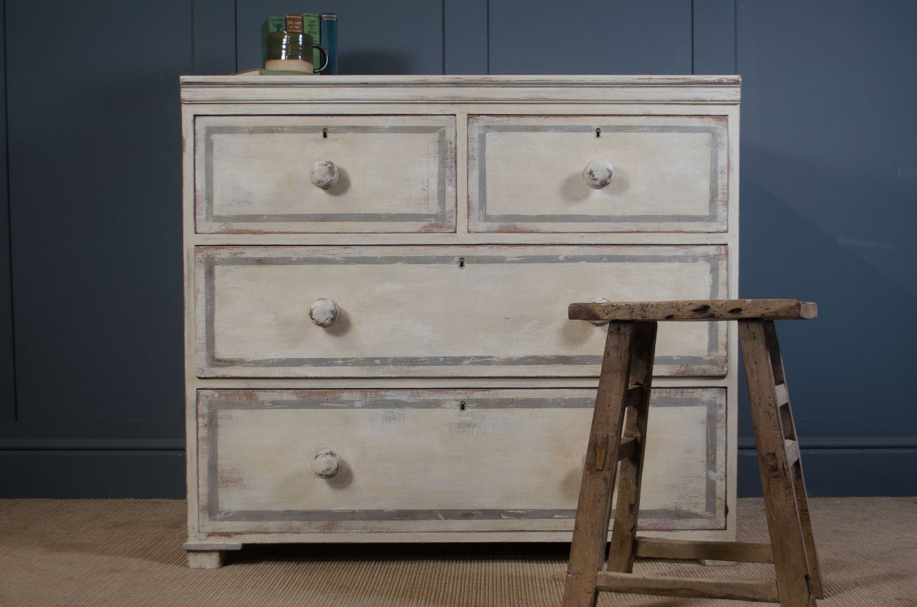 ANTIQUE HAND PAINTED CHEST