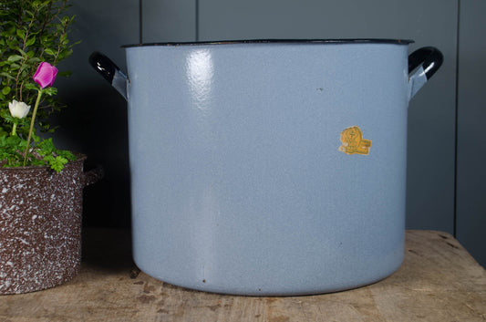 Large - Vintage Double Handled Enamel Buckets