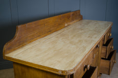 Large Antique Victorian Sideboard with Acorn Bun Feet