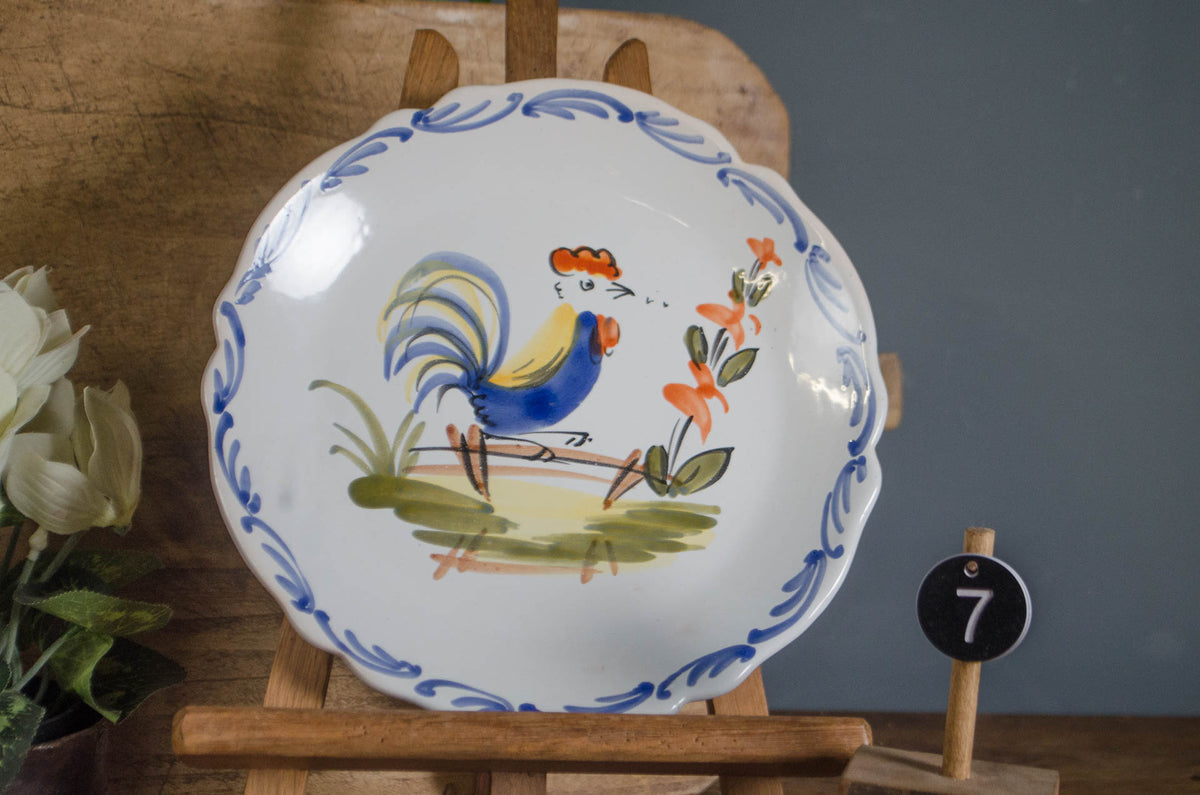 French Quimper Faience Plates - various designs