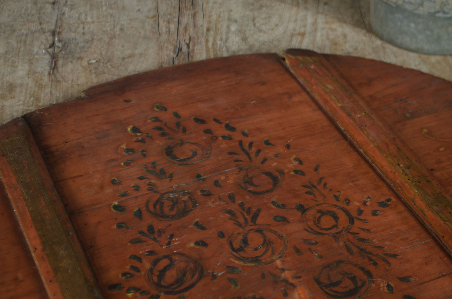 Folk art antique bread board