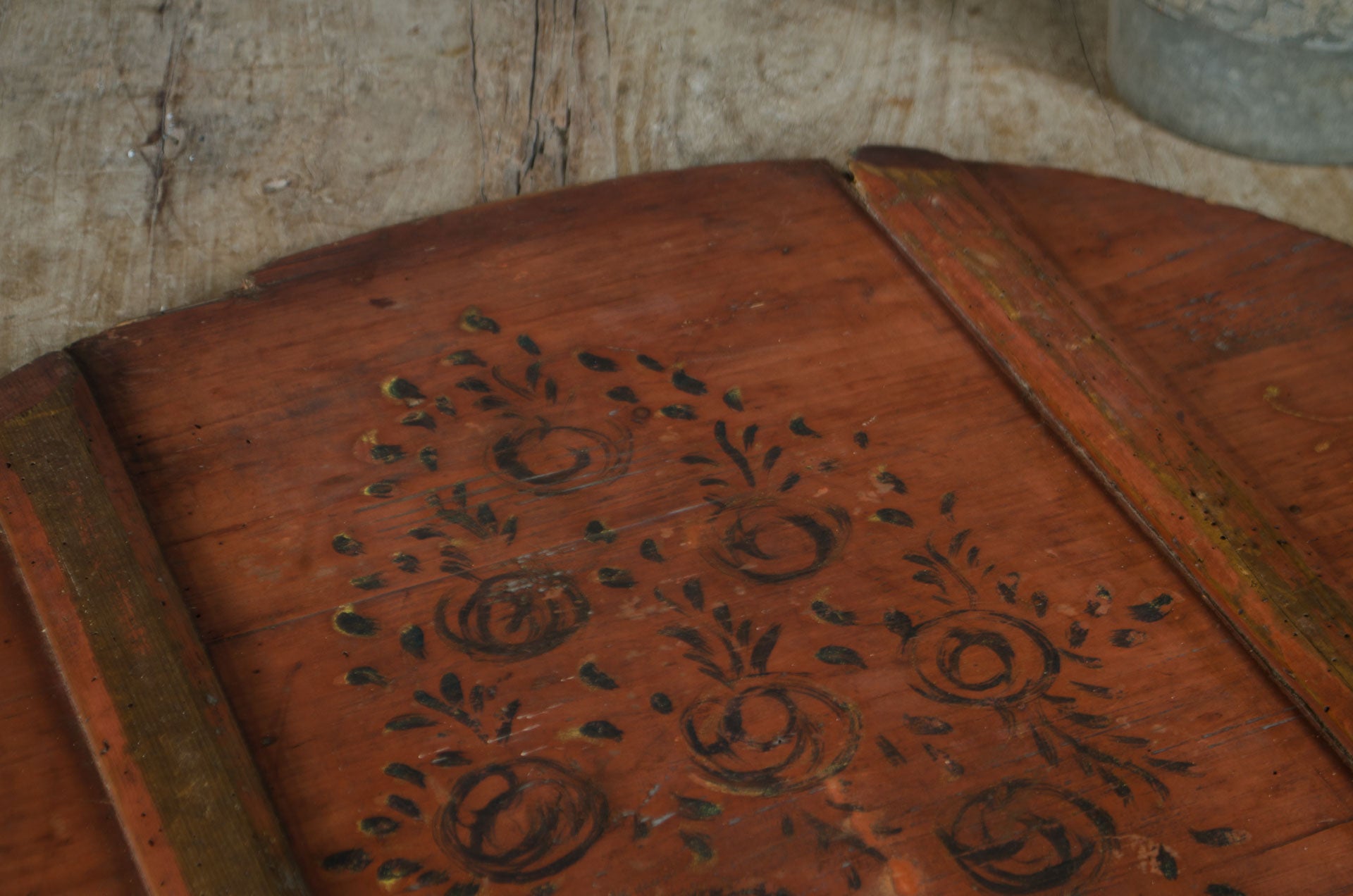 
Folk art antique bread board