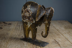 Indian folk art metal elephant