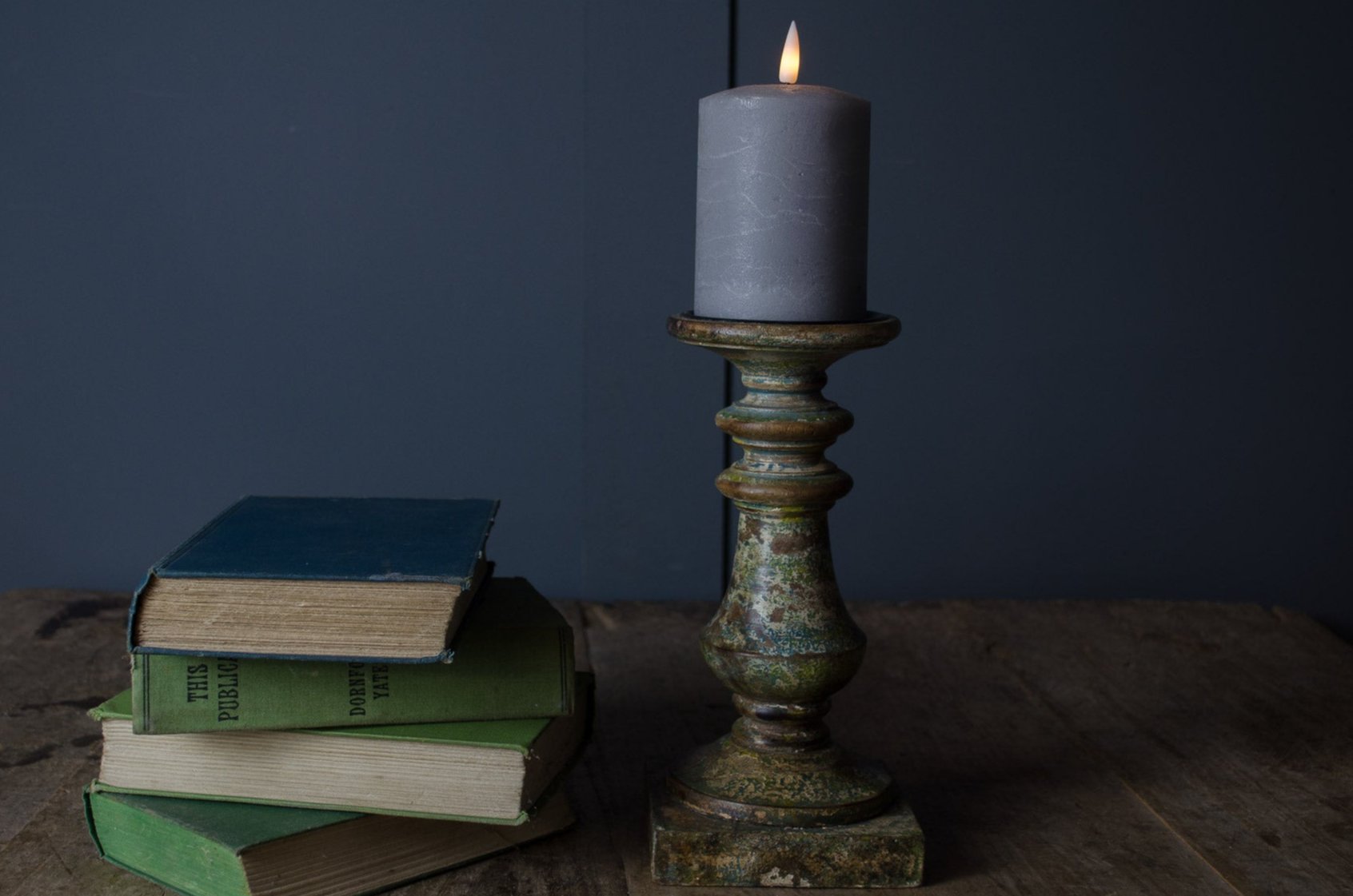 rustic candlestick